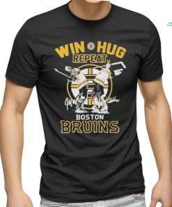 Win Hug Repeat Jeremy Swayman And Linus Ullmark Boston Bruins 2022 2023 Signatures T shirt