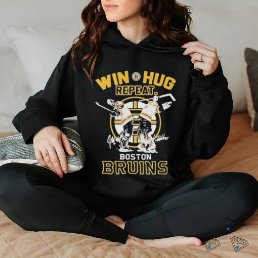 Win Hug Repeat Jeremy Swayman And Linus Ullmark Boston Bruins 2022 2023 Signatures T shirt