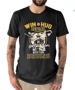 Win Hug Repeat Jeremy Swayman And Linus Ullmark Boston Bruins 2022 2023 Signatures T shirt