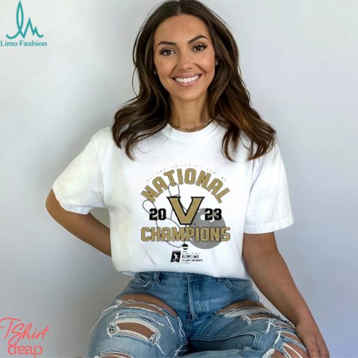 Women’s bowling vanderbilt commodores 2023 national college bowling champions t shirt