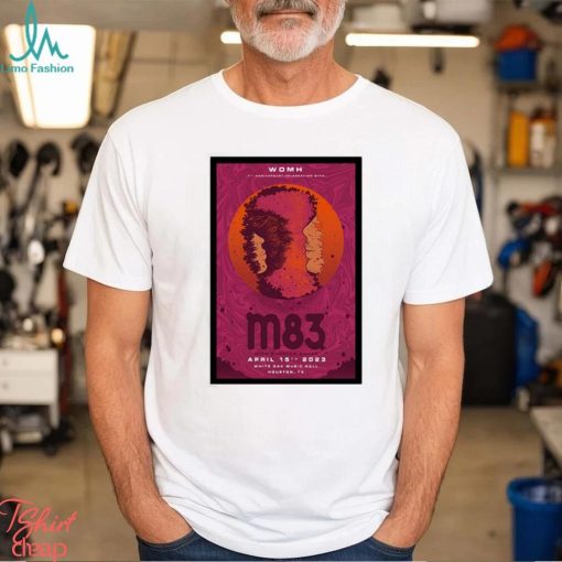 Womh 7th anniversary celebration with m83 with Rachika Nayar music Houston TX 2023 poster t shirt