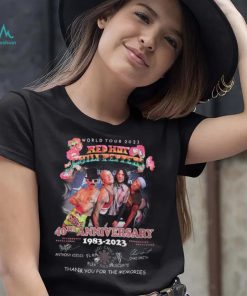 World Tour 2023 Red Hot Chili Peppers 40th Anniversary 1983 – 2023 Thank You For The Memories T Shirt, hoodie, sweater, long sleeve and tank top World Tour 2023 Red Hot Chili Peppers 40th Anniversary 1983 – 2023 Thank You For The Memories T Shirt