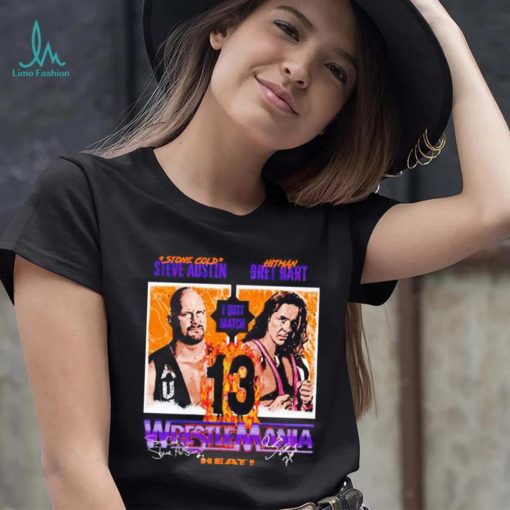 WrestleMania 13 Bret The Hitman Hart vs. Stone Cold Steve Austin shirt