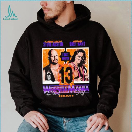 WrestleMania 13 Bret The Hitman Hart vs. Stone Cold Steve Austin shirt