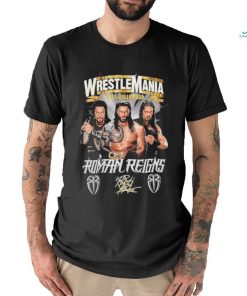 WrestleMania Goes Hollywood Roman Reigns Signature T Shirt