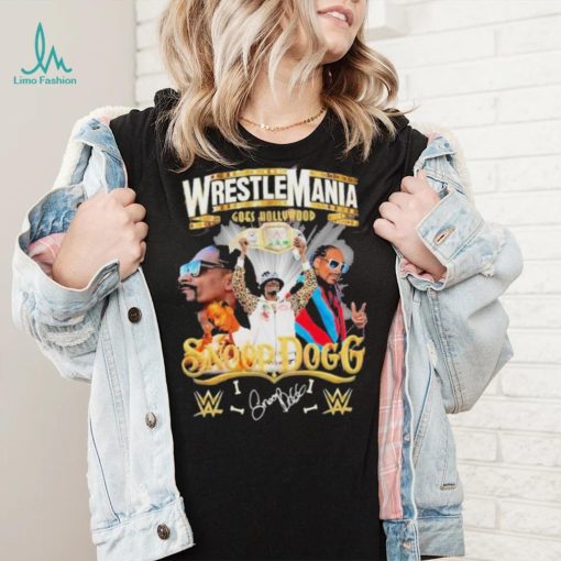 WrestleMania Goes Hollywood Snoop Dogg Siganture T Shirt