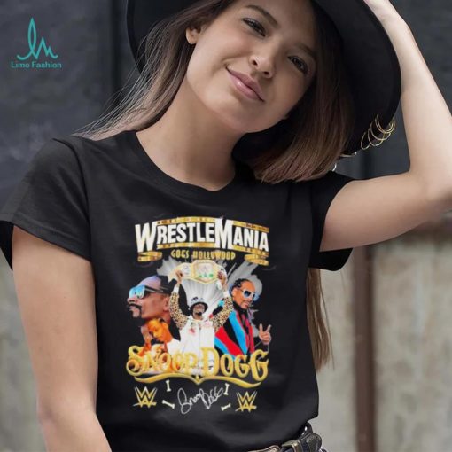 WrestleMania Goes Hollywood Snoop Dogg Siganture T Shirt