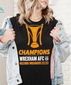 Wrexham AFC Champions Wrexham Afc Record Breakers 22 23 shirt