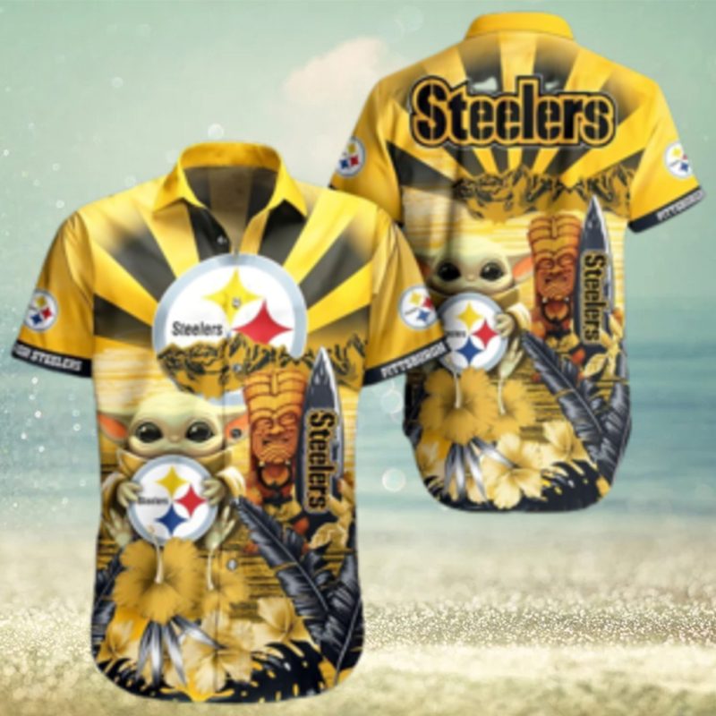 Yoda Pittsburgh Steelers Nfl Hawaii Full 3d Shirt 1