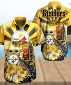 Yoda Pittsburgh Steelers Nfl Hawaii Full 3d Shirt 1