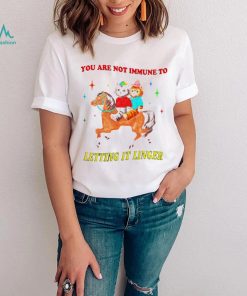 You are not immune to letting it linger cat shirt