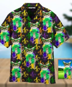 Your Cat Mardi Gras Fat Tuesday Carnival Fleur De Lis Hawaiian Shirt