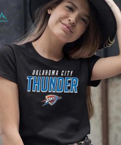 Youth Navy Oklahoma City Thunder Team Wordmark 2023 shirt