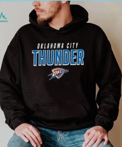 Youth Navy Oklahoma City Thunder Team Wordmark 2023 shirt