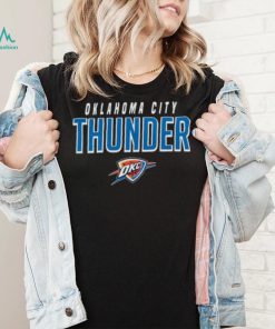 Youth Navy Oklahoma City Thunder Team Wordmark 2023 shirt