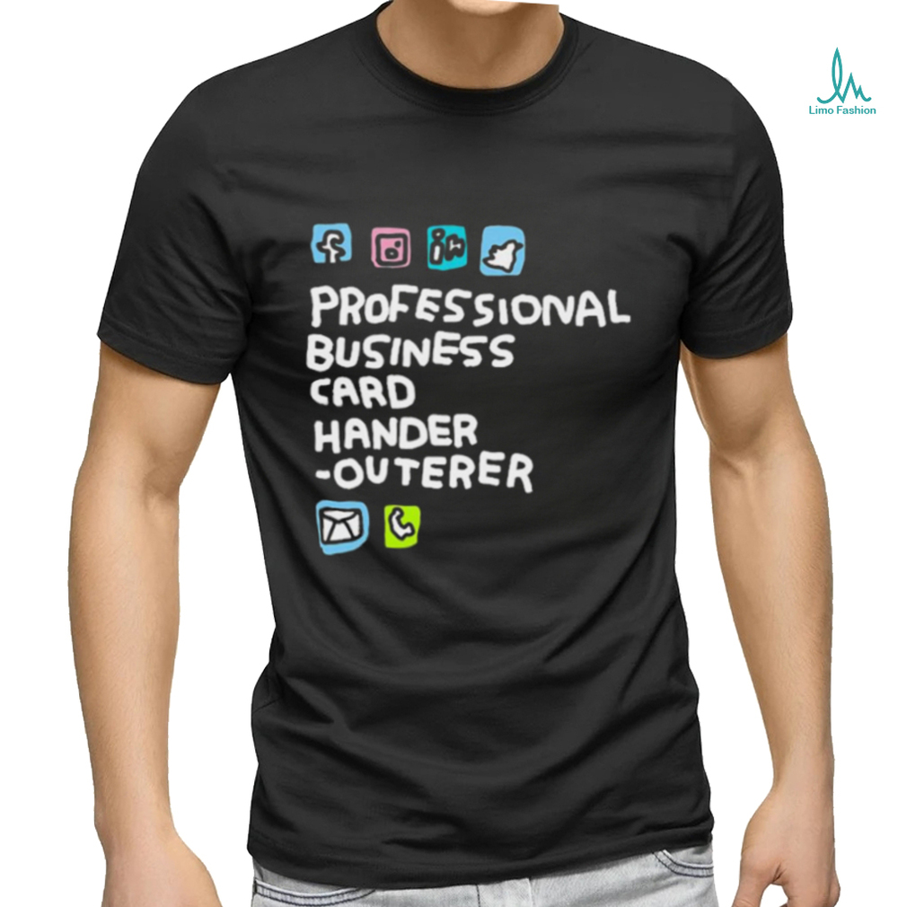 Zoebreadtok Professional Business Card Hander Outerer Shirt