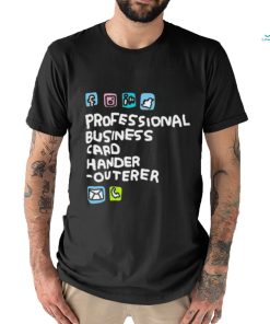 Zoebreadtok Professional Business Card Hander Outerer Shirt