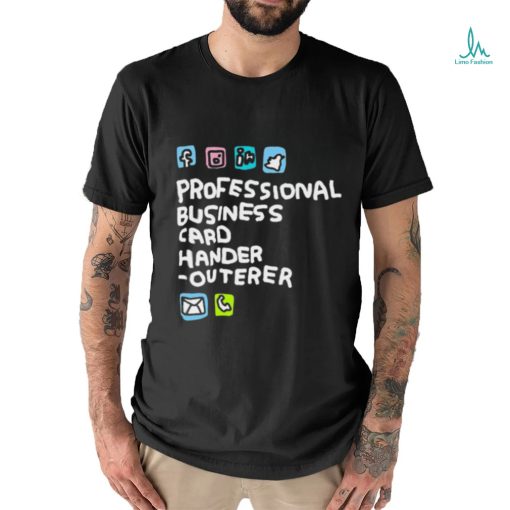 Zoebreadtok Professional Business Card Hander Outerer Shirt