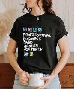 Zoebreadtok Professional Business Card Hander Outerer Shirt