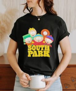 artman Kenny Kyle And Stan Mens South Park Logo Shirt