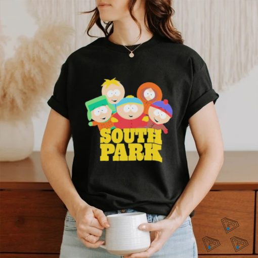 artman Kenny Kyle And Stan Mens South Park Logo Shirt