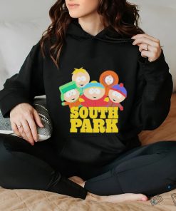 artman Kenny Kyle And Stan Mens South Park Logo Shirt