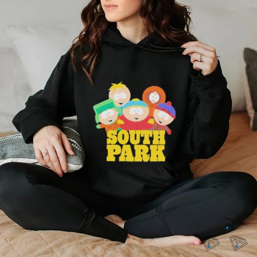 artman Kenny Kyle And Stan Mens South Park Logo Shirt