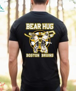 jeremy swayman linus ullmark bear hug boston bruins signatures shirt T Shirt