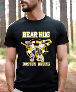jeremy swayman linus ullmark bear hug boston bruins signatures shirt T Shirt  - Limotees