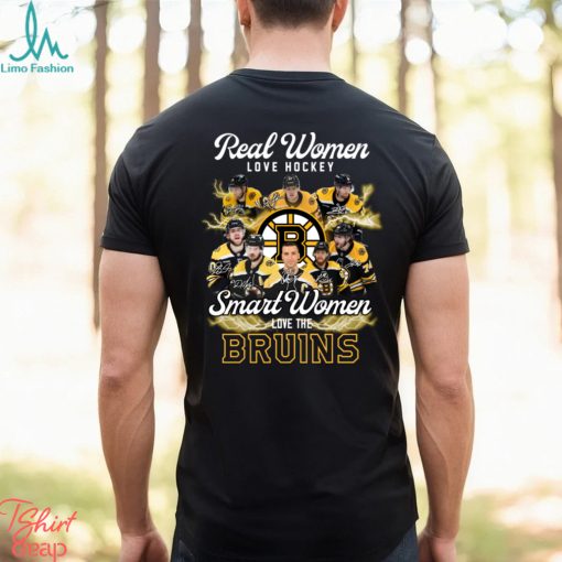 nhl boston bruins real women love hockey smart women love the bruins signatures shirt Sweater