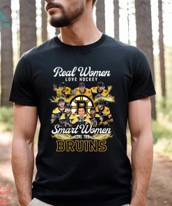 nhl boston bruins real women love hockey smart women love the bruins signatures shirt Sweater