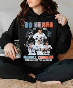 20 Years 2003 2023 Miguel Cabrera Miami Marlins And Detroit Tigers Thank You For The Memories Shirt