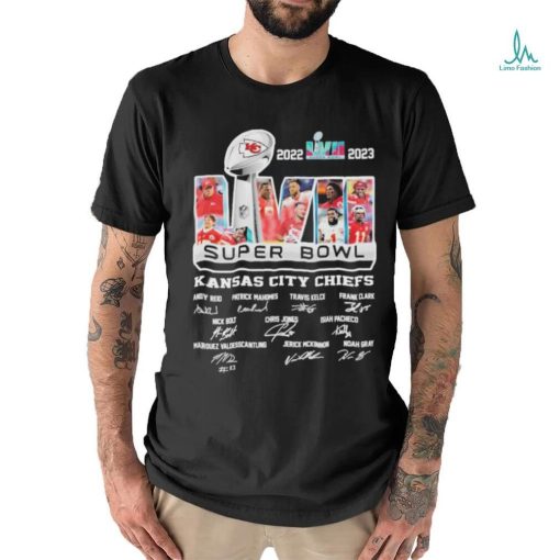 2022 2023 Super Bowl LVII Kansas City Chiefs Players signatures shirt