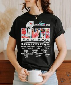 2022 2023 Super Bowl LVII Kansas City Chiefs Players signatures shirt
