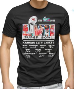 2022 2023 Super Bowl LVII Kansas City Chiefs Players signatures shirt