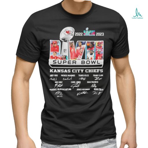 2022 2023 Super Bowl LVII Kansas City Chiefs Players signatures shirt