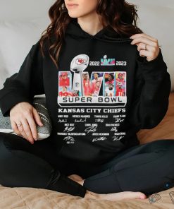 2022 2023 Super Bowl LVII Kansas City Chiefs Players signatures shirt