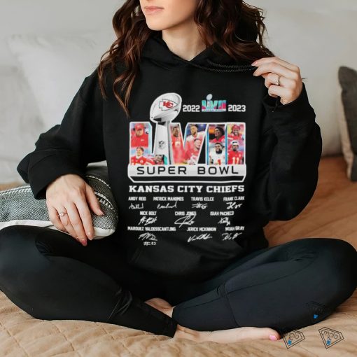 2022 2023 Super Bowl LVII Kansas City Chiefs Players signatures shirt
