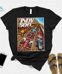 2023 Indy 500 cartoon poster shirt