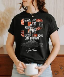 32 Jim Brown Cleveland Browns, Jim Brown 1936 2023 Rip Signatures Shirt