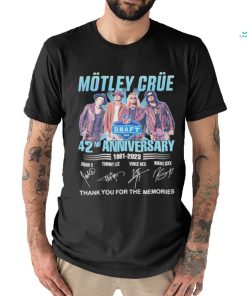 42nd Anniversary Motley Crue 1981 – 2023 Thank You For The Memories T Shirt