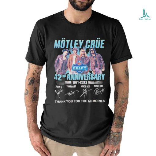 42nd Anniversary Motley Crue 1981 – 2023 Thank You For The Memories T Shirt