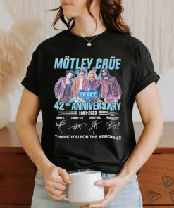 42nd Anniversary Motley Crue 1981 – 2023 Thank You For The Memories T Shirt