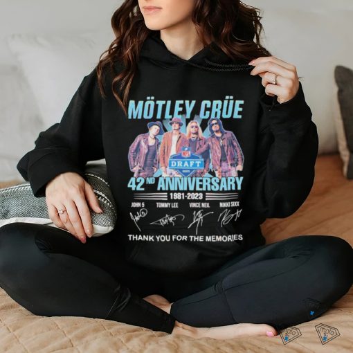 42nd Anniversary Motley Crue 1981 – 2023 Thank You For The Memories T Shirt