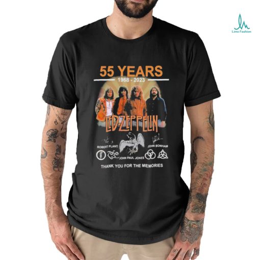 55 Years 1968 – 2023 Led Zeppelin Thank You For The Memories T Shirt