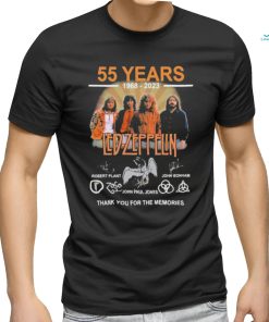 55 Years 1968 – 2023 Led Zeppelin Thank You For The Memories T Shirt