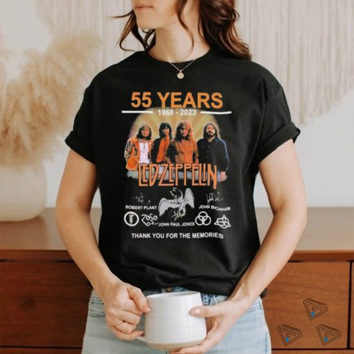 55 Years 1968 – 2023 Led Zeppelin Thank You For The Memories T Shirt