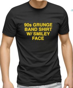 90s Grunge Band Shirt Smiley Face shirt