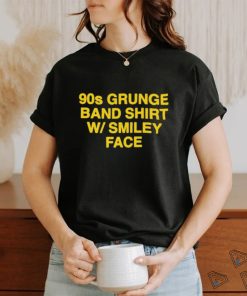 90s Grunge Band Shirt Smiley Face shirt
