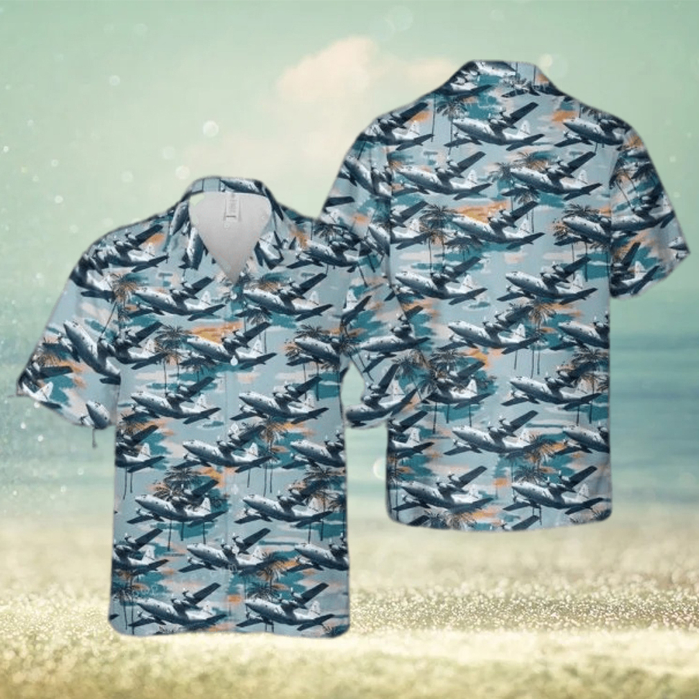 A Lockheed Wc 130h Of The 198th Airlift Squadron At Muniz Angb, San Juan Hawaiian Shirt Outfit A Lockheed Wc 130h Of The 198th Airlift Squadron At Muniz Angb, San Juan Hawaiian Shirt Outfit